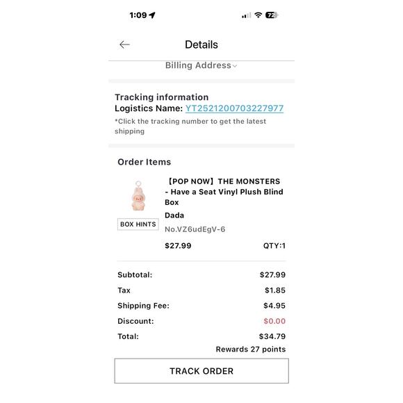 100% SEALED Authentic Pop Mart Labubu Monster Have A Seat Vinyl Plush PINK DADA - Picture 7 of 7